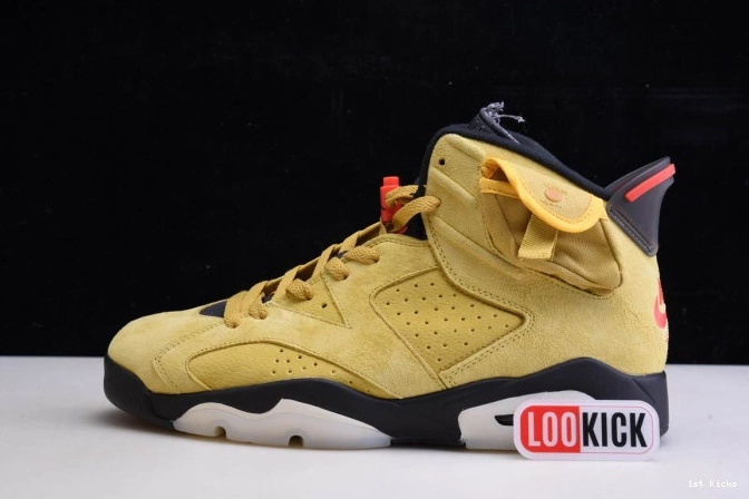 1st Kicks YELLOW CN1084-300 SCOTT AIR JORDAN 6 TRAVIS X 0809